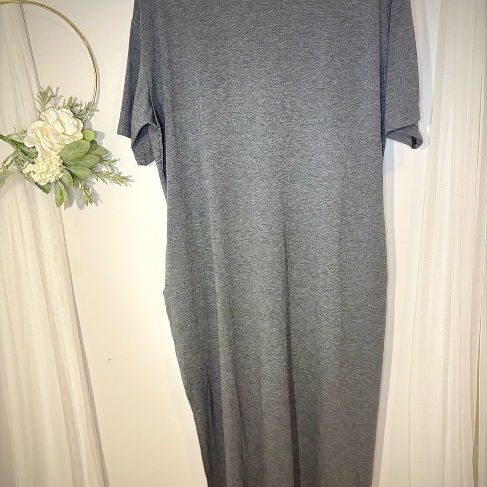 Gray T-Shirt Dress